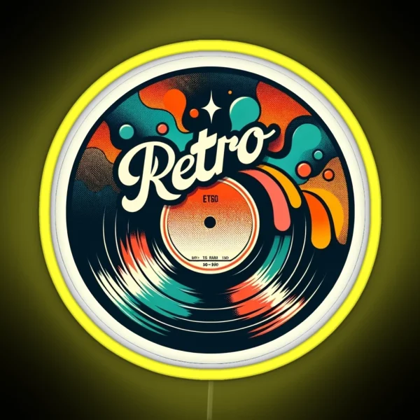 Retro Vinyl Led RGB Neon Sign