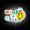 Empowering Women in STEM with Vibrant Retro Floral Neon Sign Decorations