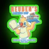 Vintage Reuben's Sandwich Shop Neon Sign in Retro RGB Colors