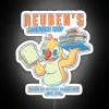 Vibrant Neon Sign for the Iconic Reuben's Sandwich Shop Establishment