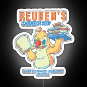 Reuben S Sandwich Shop RGB Neon Sign