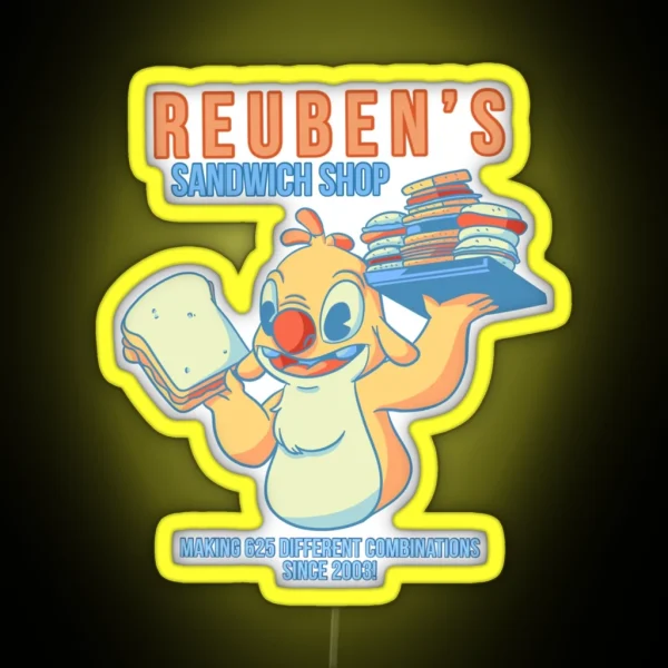 Reuben S Sandwich Shop RGB Neon Sign
