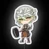 Vintage Chibi Character Neon Sign with Multicolor RGB Lighting Effects
