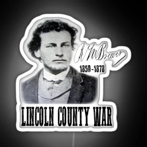 Richard Brewer Lincoln County War RGB Neon Sign