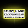 Personalized Richard Feynman quote LED science gift with RGB neon illumination