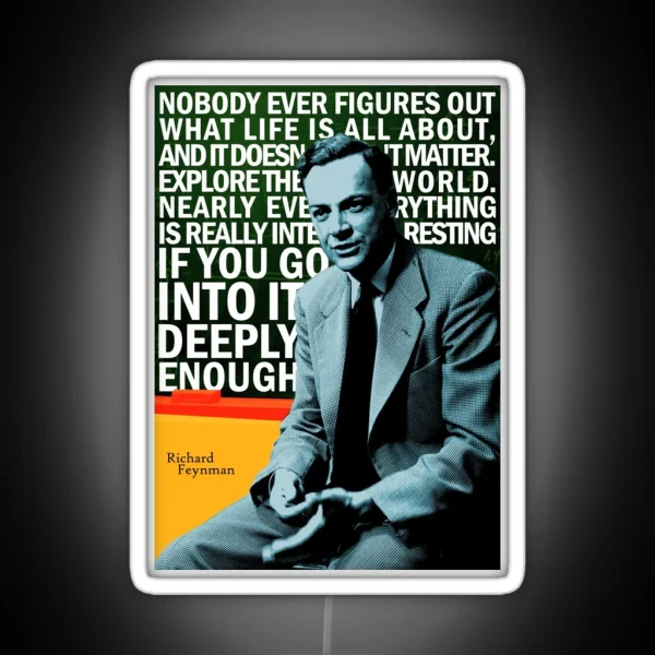 Richard Feynman RGB Neon Sign