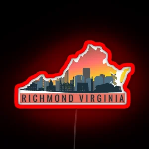 Richmond Virginia RVA RGB Neon Sign