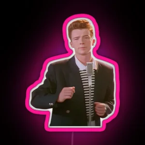 Rick Roll Meme RGB Neon Sign