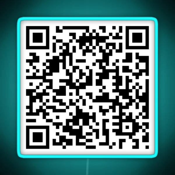 Rick Roll QR RGB Neon Sign