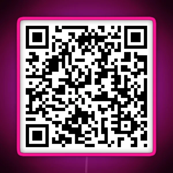Rick Roll QR RGB Neon Sign
