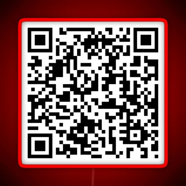 Rick Roll QR RGB Neon Sign