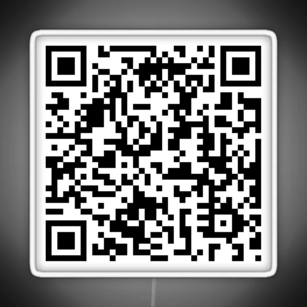 Rick Roll QR RGB Neon Sign
