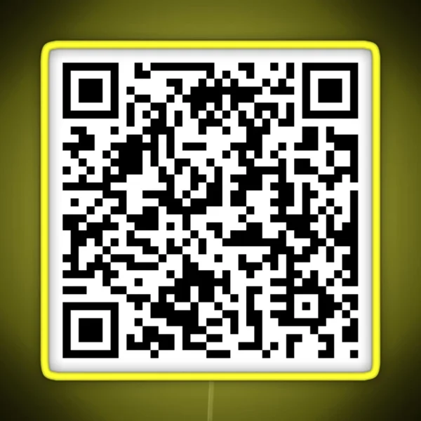 Rick Roll QR RGB Neon Sign