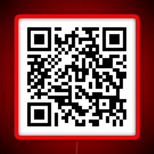 Rickroll QR Code For Pranks RGB Neon Sign