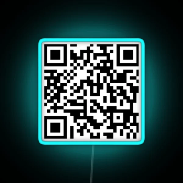 Rickroll Qr Code Led RGB Neon Sign
