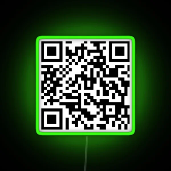 Rickroll Qr Code Led RGB Neon Sign
