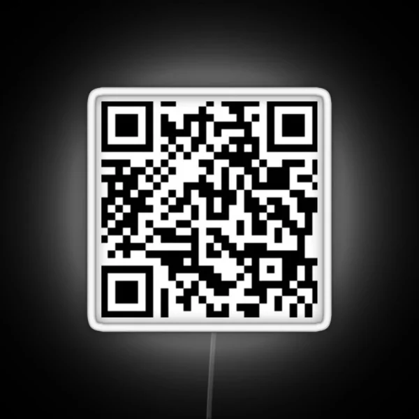 Rickroll Qr Code Led RGB Neon Sign