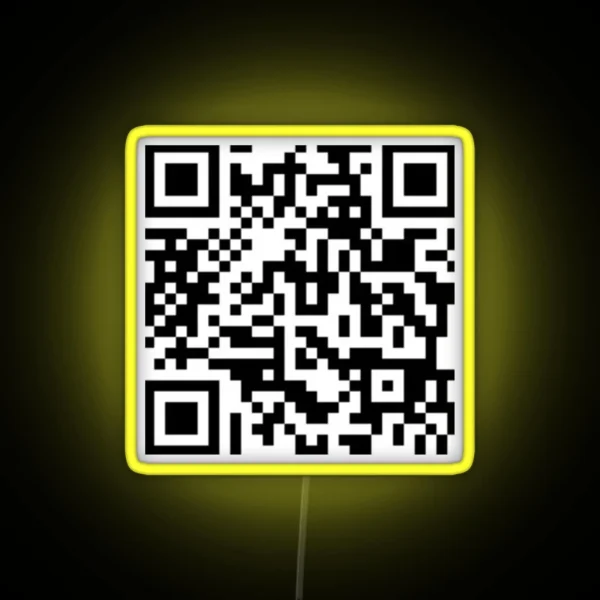 Rickroll Qr Code Led RGB Neon Sign