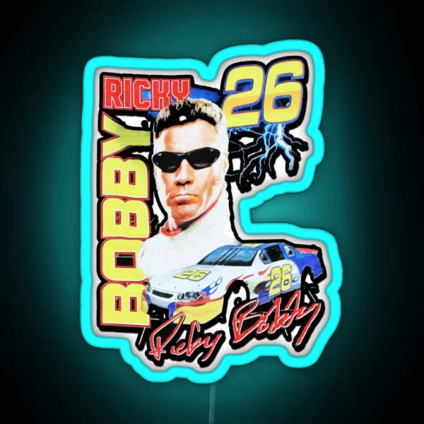 RICKY BOBBY VINTAGE RACING RGB Neon Sign