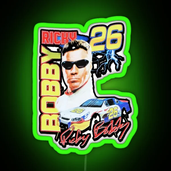 RICKY BOBBY VINTAGE RACING RGB Neon Sign