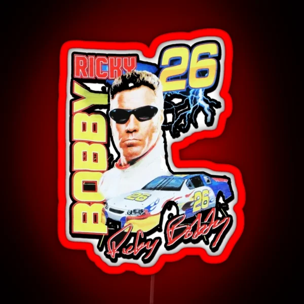 RICKY BOBBY VINTAGE RACING RGB Neon Sign