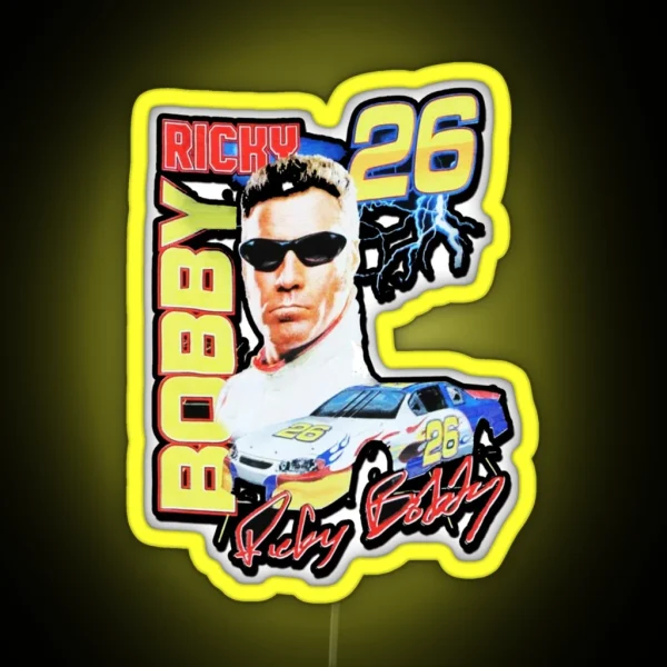 RICKY BOBBY VINTAGE RACING RGB Neon Sign
