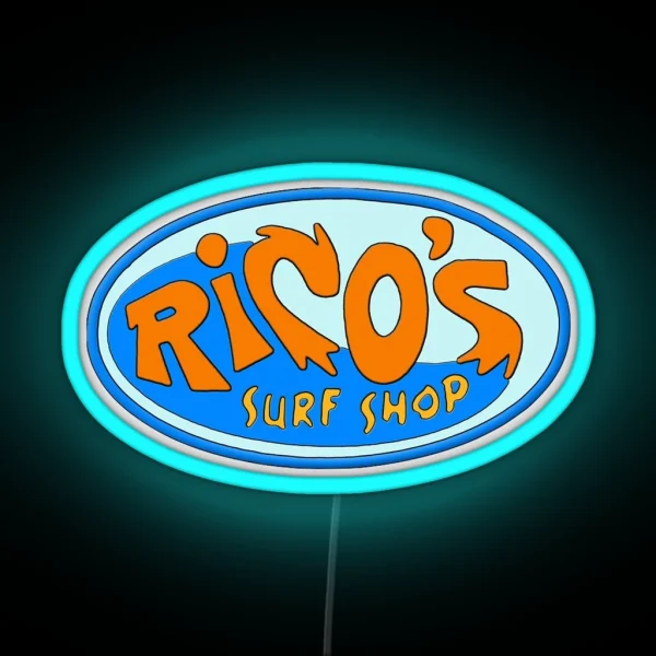 Rico S Surf Shop Miley Cyrus Hannah Montana RGB Neon Sign