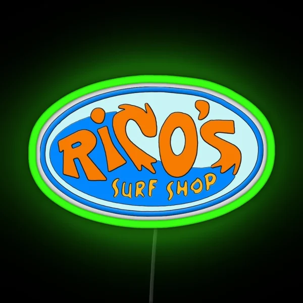 Rico S Surf Shop Miley Cyrus Hannah Montana RGB Neon Sign