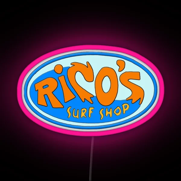 Rico S Surf Shop Miley Cyrus Hannah Montana RGB Neon Sign