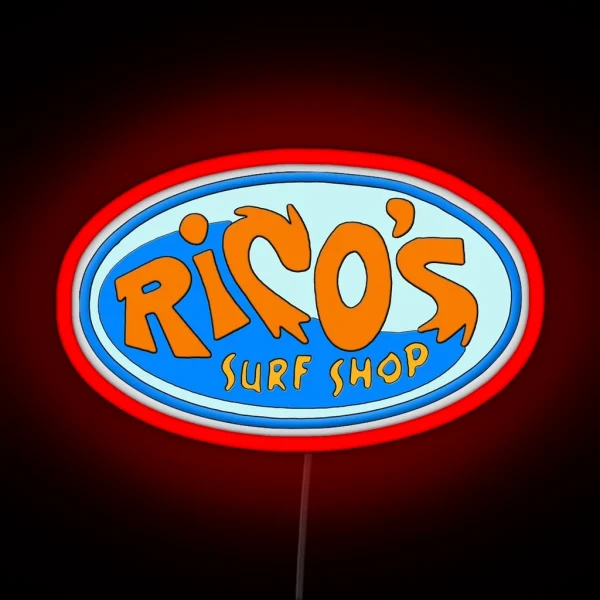 Rico S Surf Shop Miley Cyrus Hannah Montana RGB Neon Sign