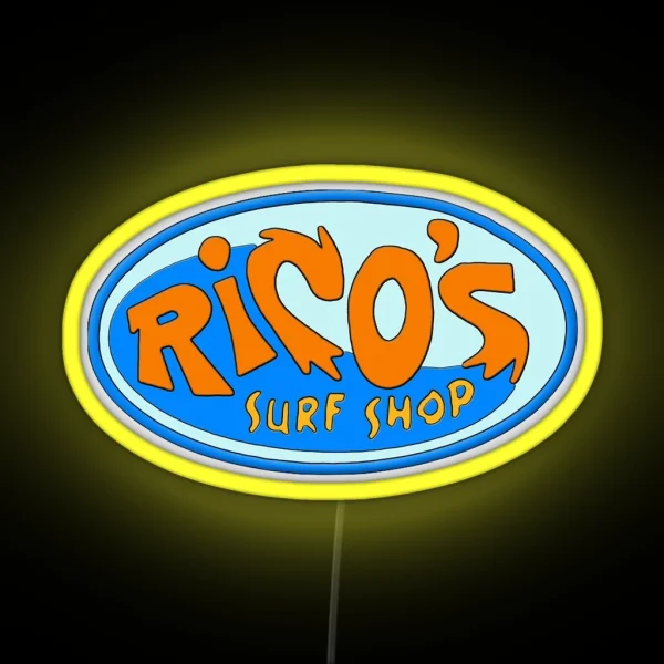 Rico S Surf Shop Miley Cyrus Hannah Montana RGB Neon Sign