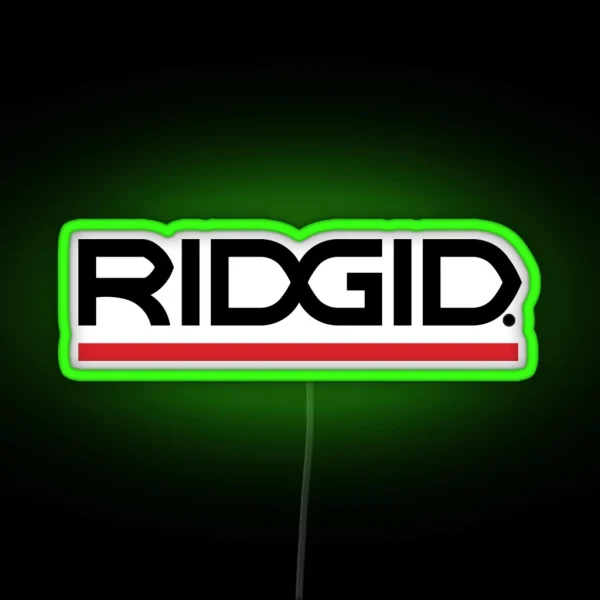 Ridgid Tools Logo 1 RGB Neon Sign