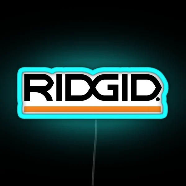 Ridgid Tools Logo 2 RGB Neon Sign
