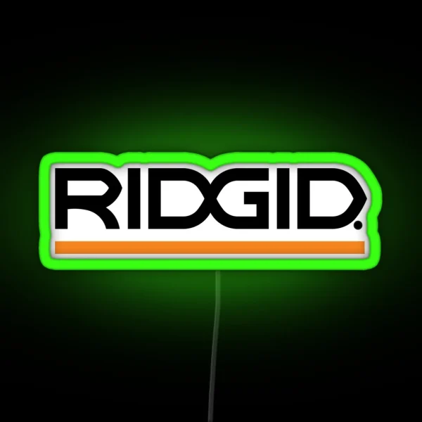 Ridgid Tools Logo 2 RGB Neon Sign