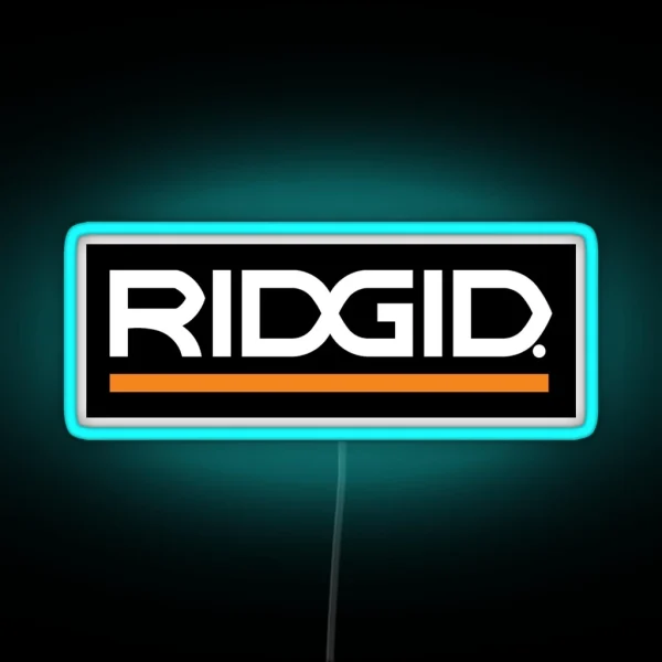 Ridgid Tools Logo 3 RGB Neon Sign