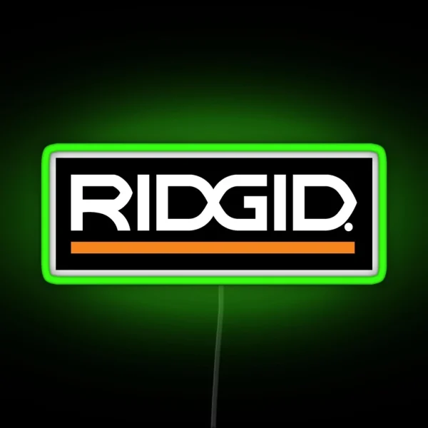 Ridgid Tools Logo 3 RGB Neon Sign