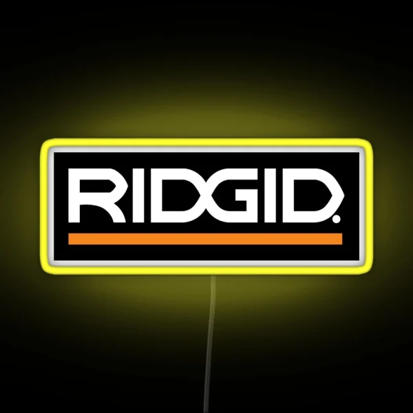 Ridgid Tools Logo 3 RGB Neon Sign