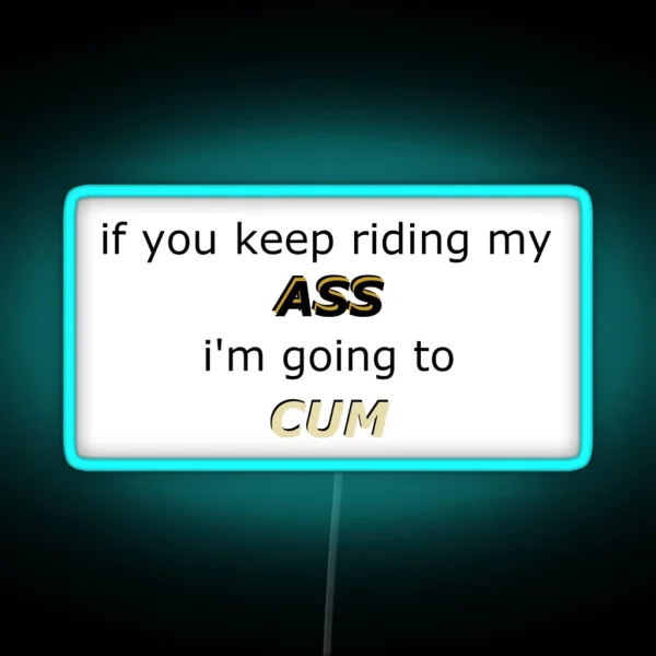 Riding RGB Neon Sign