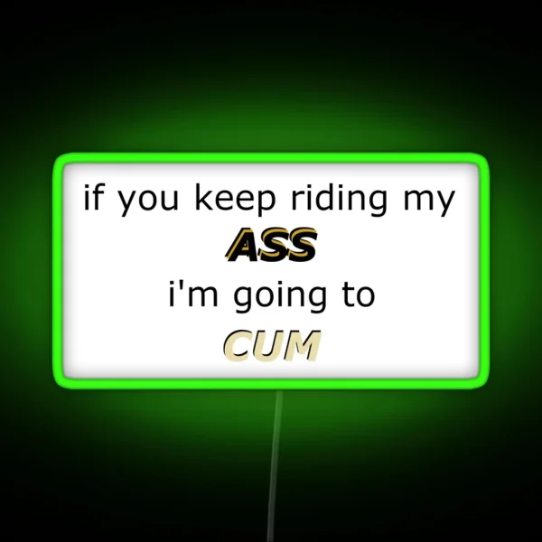 Riding RGB Neon Sign