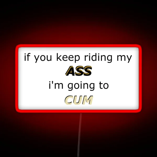 Riding RGB Neon Sign
