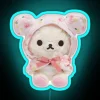 Colorful Rilakkuma plush led display with vibrant RGB LED neon lighting