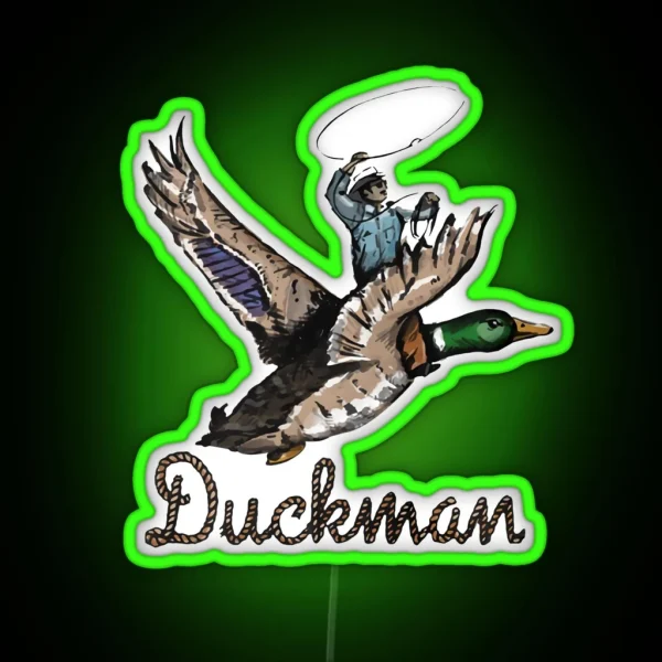 Riley Green Merch Duckman Pepper Led RGB Neon Sign