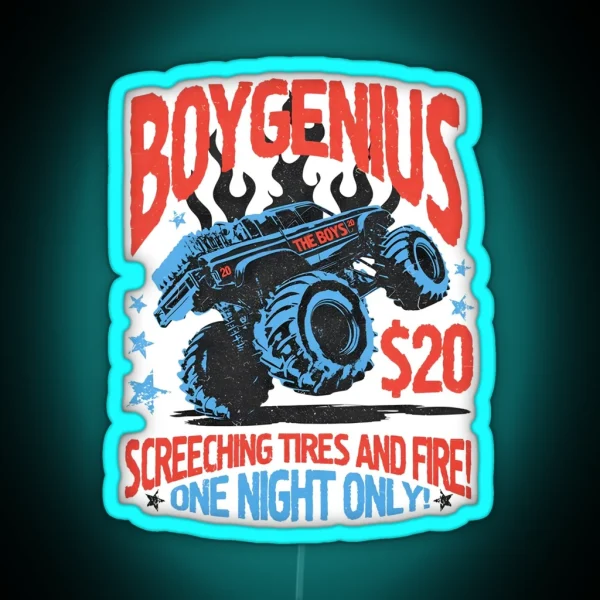 Ring Boygenius Malenia Boygenius Patches RGB Neon Sign