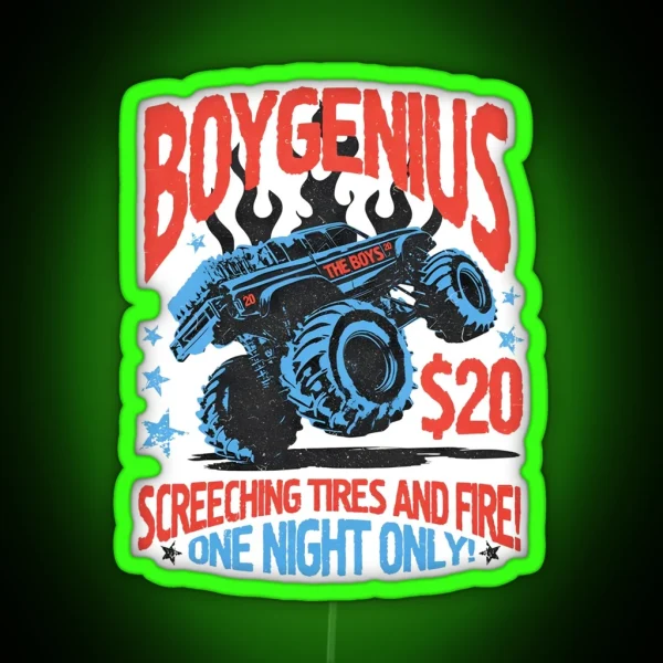 Ring Boygenius Malenia Boygenius Patches RGB Neon Sign