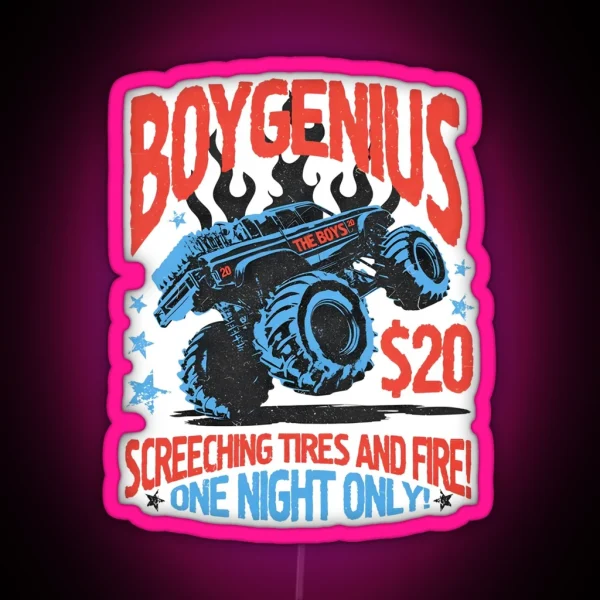 Ring Boygenius Malenia Boygenius Patches RGB Neon Sign