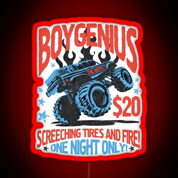Ring Boygenius Malenia Boygenius Patches RGB Neon Sign