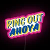 RGB LED Canvas Sign with Ring Out Ahoya University Logo