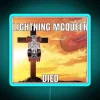Vibrant retro-style LED neons in shades of red blue green