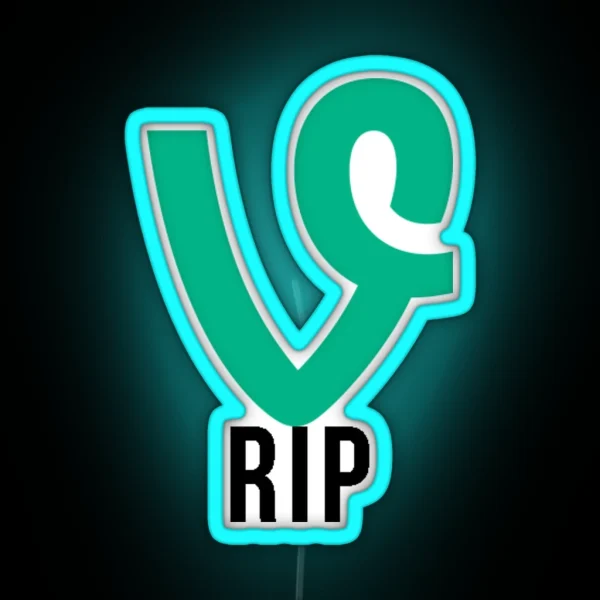 RIP Vine RGB Neon Sign