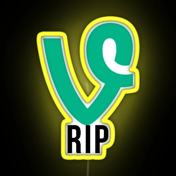 RIP Vine RGB Neon Sign